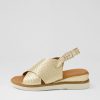 Shoes DIANA FERRARI | Emmas Pale Gold Leather Sandals