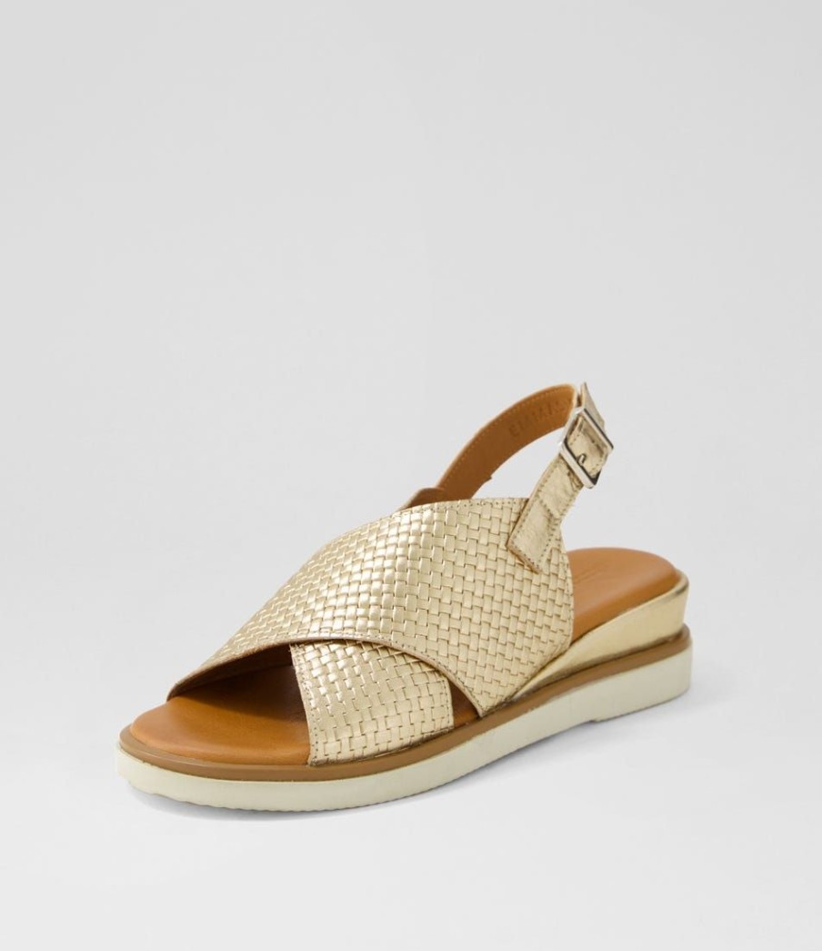 Shoes DIANA FERRARI | Emmas Pale Gold Leather Sandals