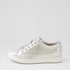 Shoes ZIERA | Danni Xf Silver Scratch Leather Sneakers