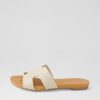 Shoes DJANGO & JULIETTE | Jamel Almond Leather Slides