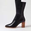 Shoes DJANGO & JULIETTE | Aisley Black Natural Heel Leather Calf Boots