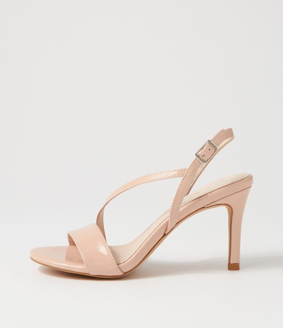 Shoes TOP END | Novato Nude Patent Leather Sandals