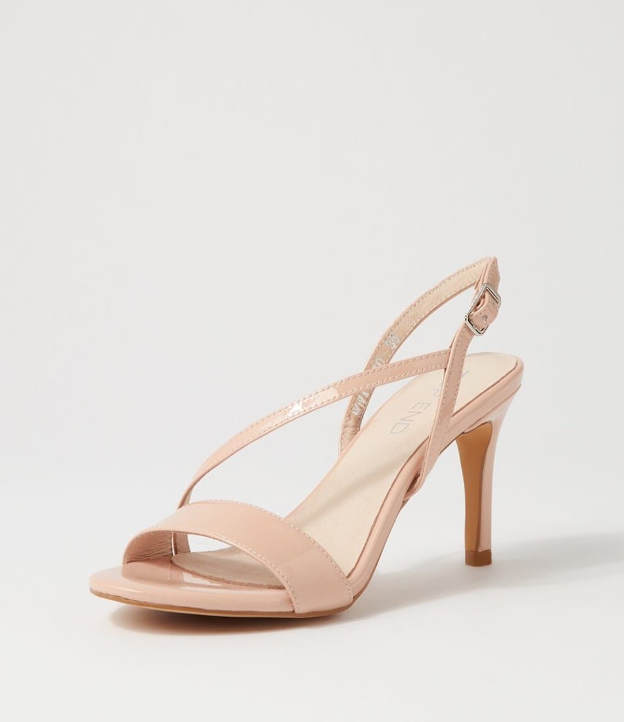 Shoes TOP END | Novato Nude Patent Leather Sandals