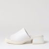 Shoes DJANGO & JULIETTE | Parnee White Leather Mules