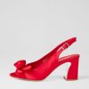 Shoes DJANGO & JULIETTE | Kekoa Red Satin Sandals