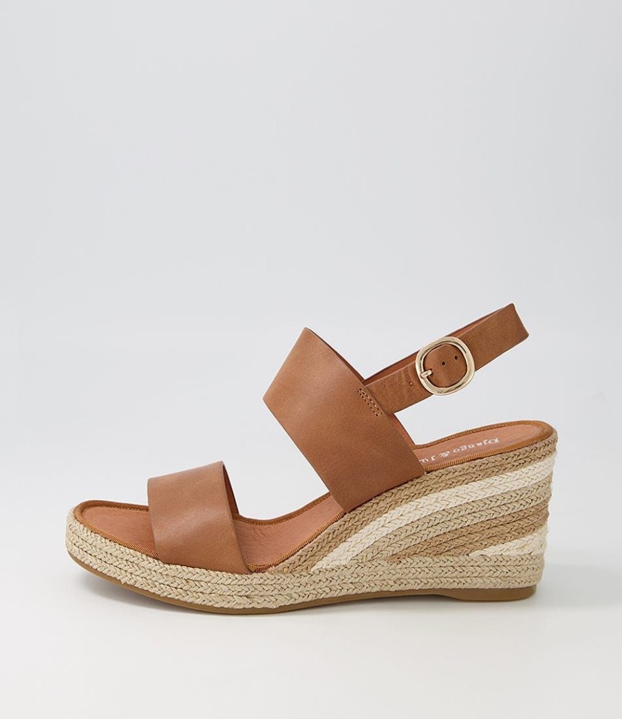 Shoes DJANGO & JULIETTE | Pama Tan Natural Multi Leather Espadrilles