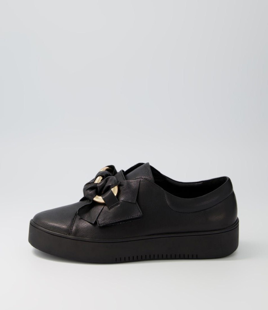 Shoes TOP END | Layyah Black Leather Sneakers Bs