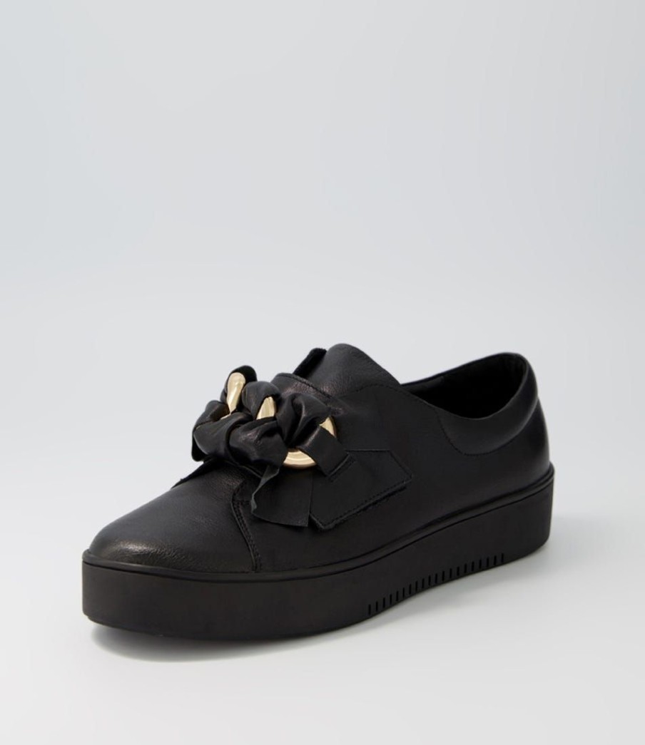 Shoes TOP END | Layyah Black Leather Sneakers Bs