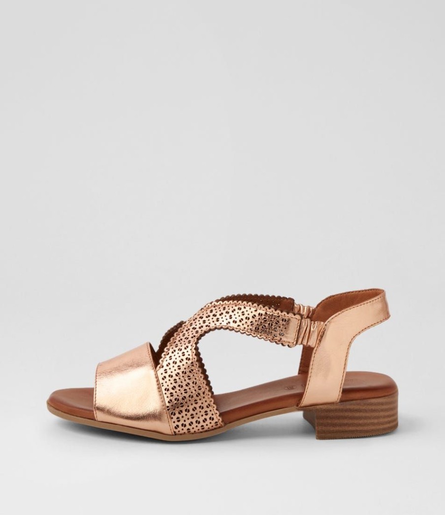 Shoes DIANA FERRARI | Canada Rose Gold Leather Sandals