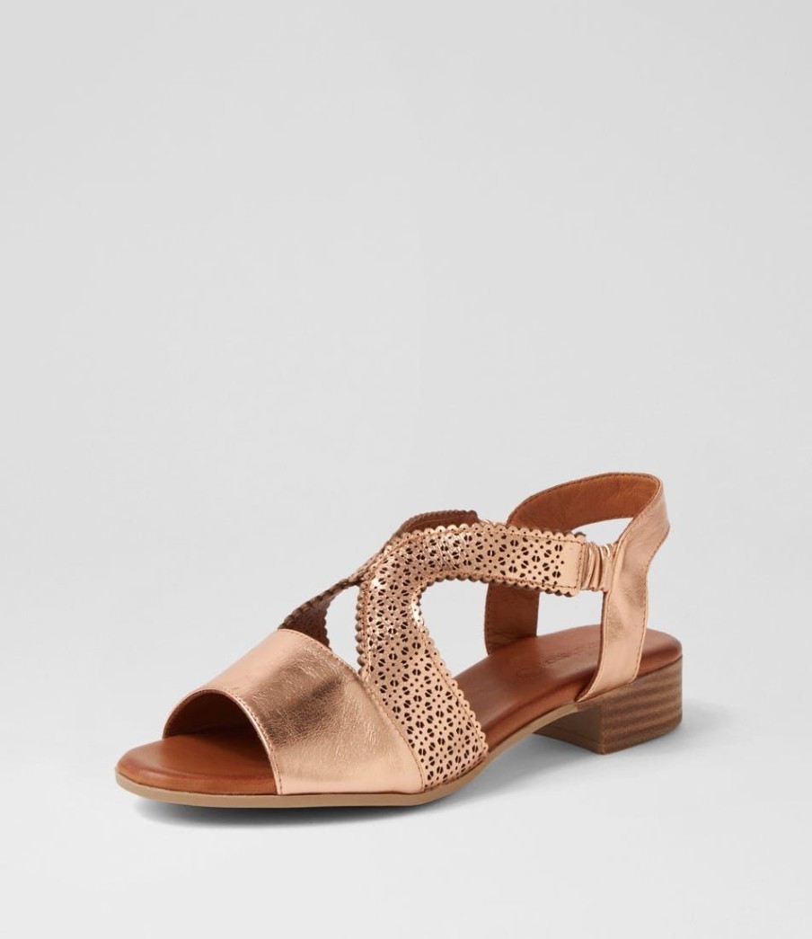 Shoes DIANA FERRARI | Canada Rose Gold Leather Sandals