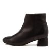 Shoes ZIERA | Ziggys W Black Leather Ankle Boots