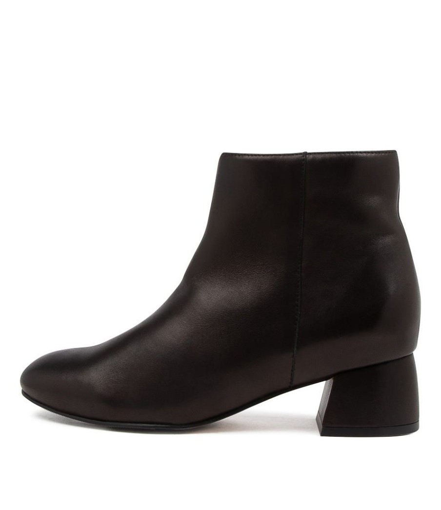 Shoes ZIERA | Ziggys W Black Leather Ankle Boots