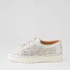 Shoes DIANA FERRARI | Atonik Silver Speckle Leather Sneakers