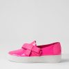 Shoes DJANGO & JULIETTE | Lokki Hot Pink Patent Leather Sneakers