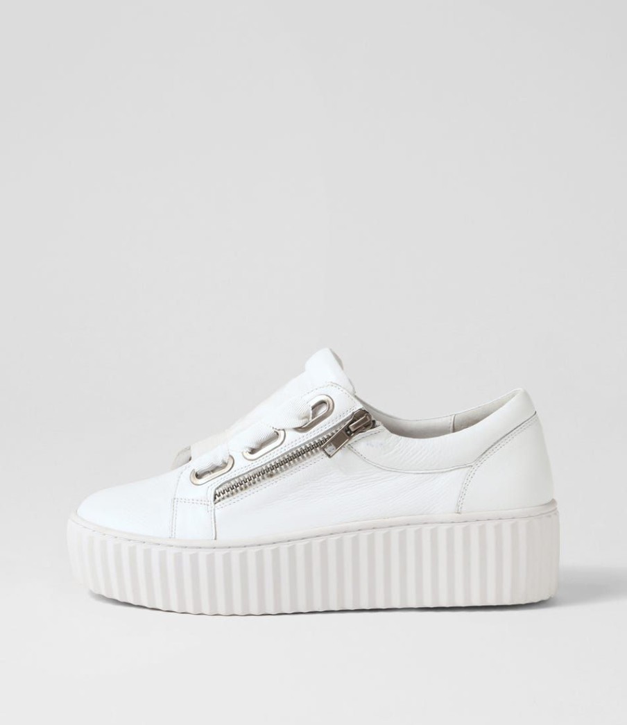 Shoes DJANGO & JULIETTE | Ufinas White Leather Sneakers