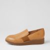 Shoes TOP END | Otrad Dark Tan Light Choc Leather Flat Shoes