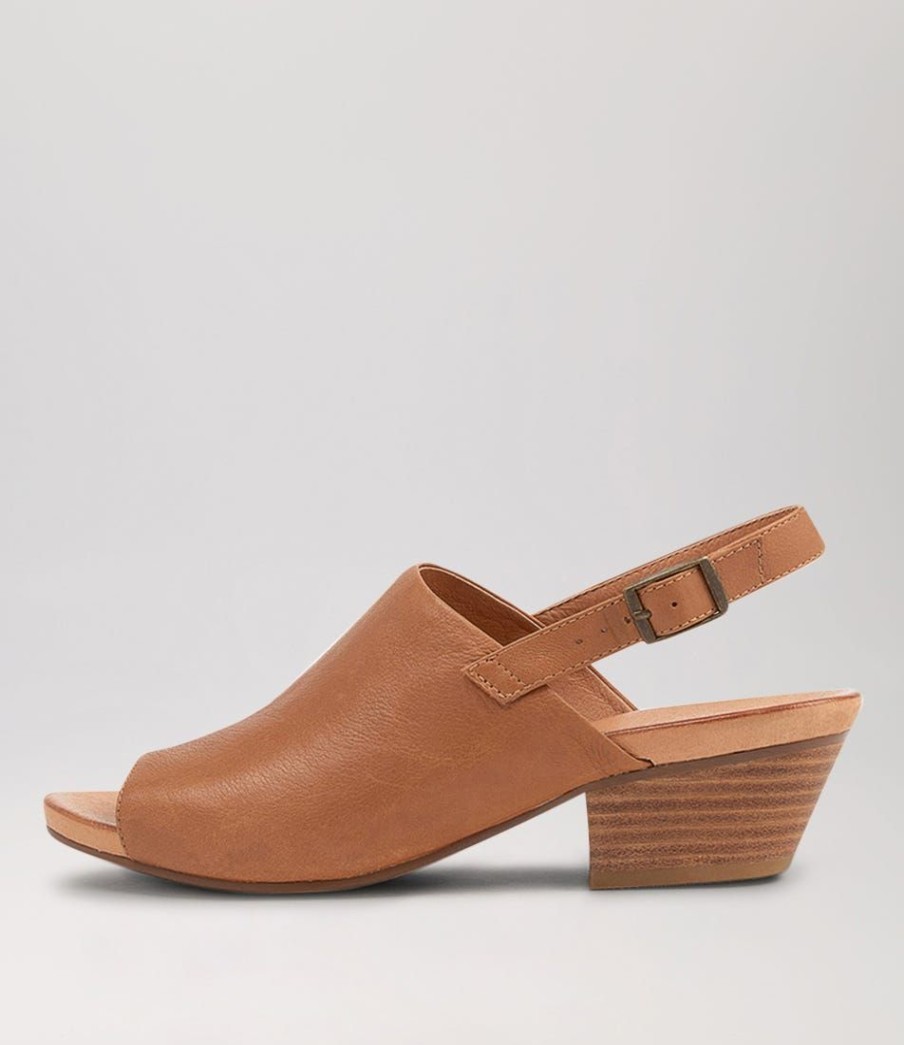 Shoes TOP END | Cierrah Dark Tan Leather Sandals