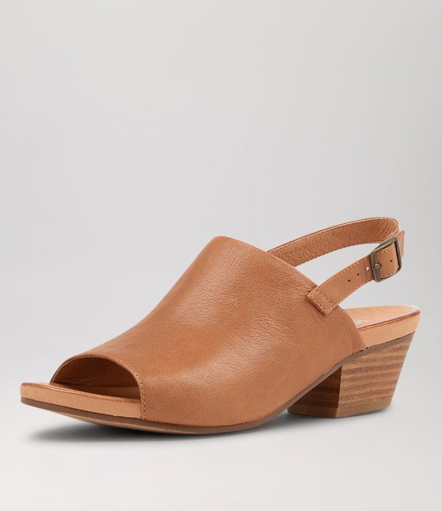 Shoes TOP END | Cierrah Dark Tan Leather Sandals