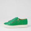 Shoes ZIERA | Pandoe Xf Bright Emerald Leather Sneakers