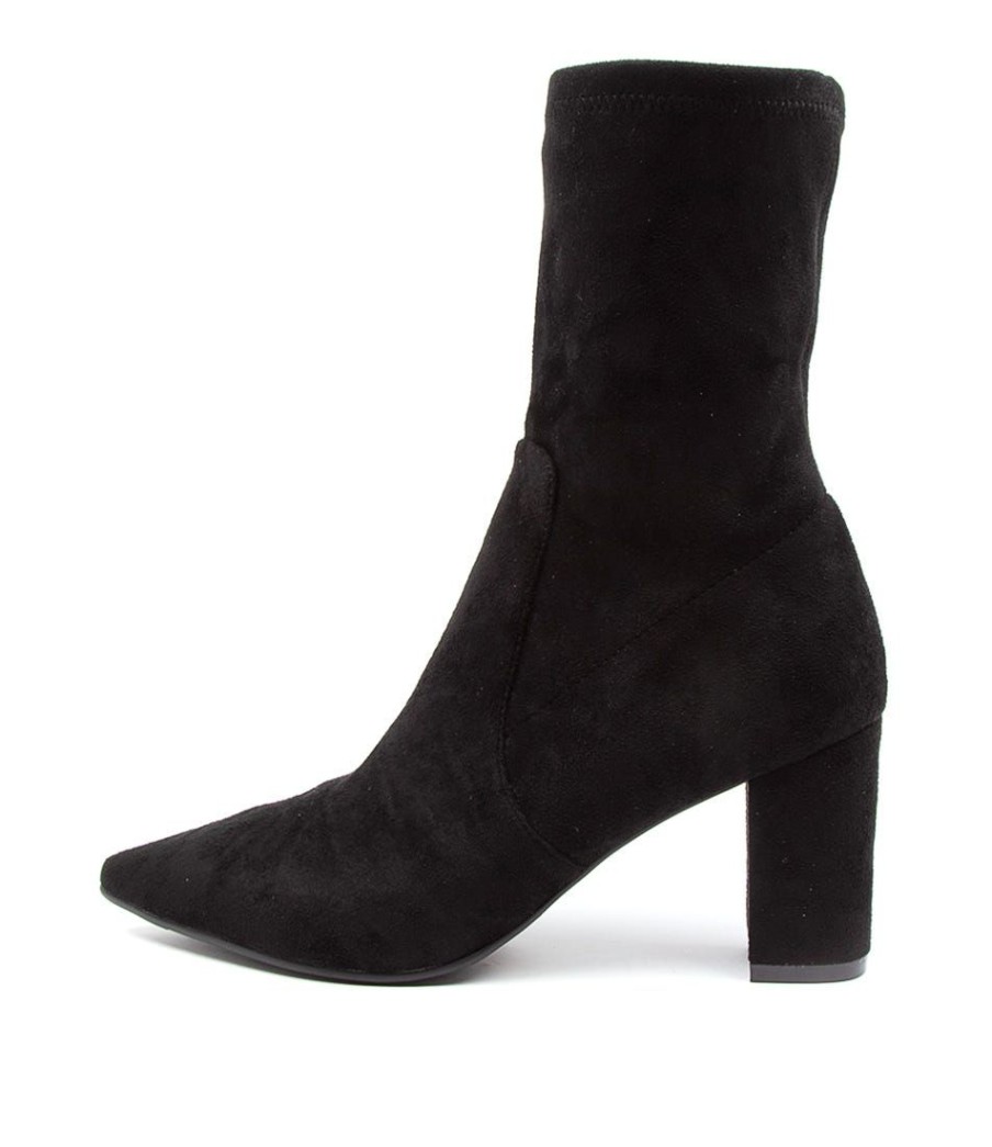 Shoes DJANGO & JULIETTE | Nider Dj Black Stretch Microsuede