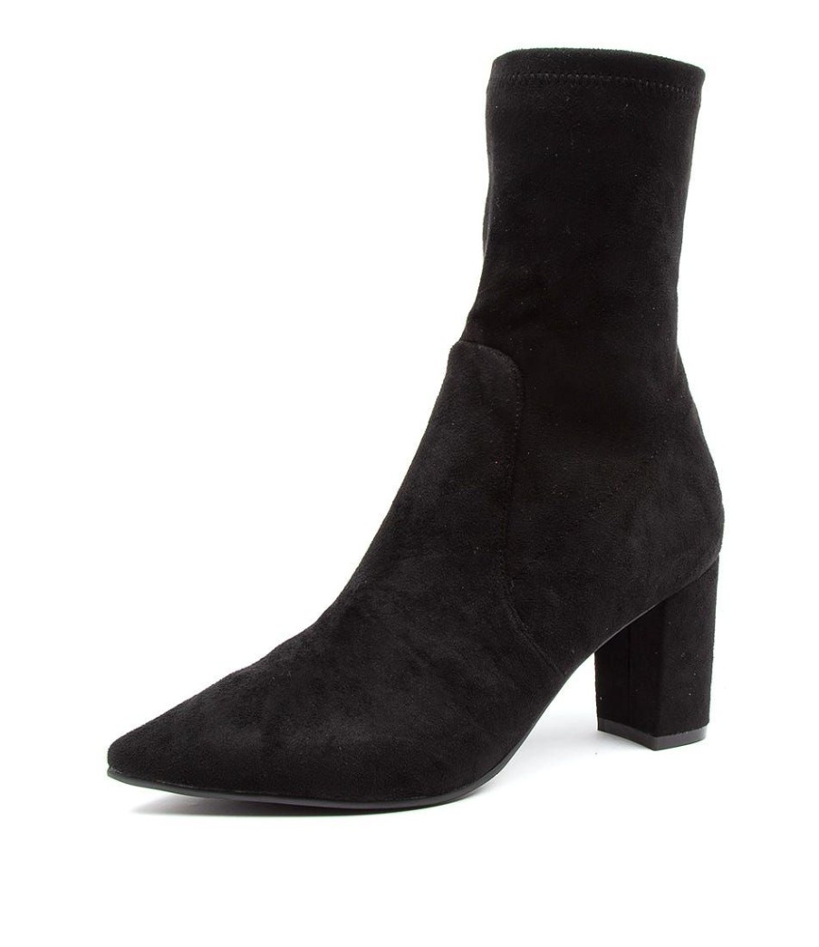 Shoes DJANGO & JULIETTE | Nider Dj Black Stretch Microsuede