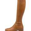 Shoes DJANGO & JULIETTE | Timothie Tan Stretch Knee High Boots