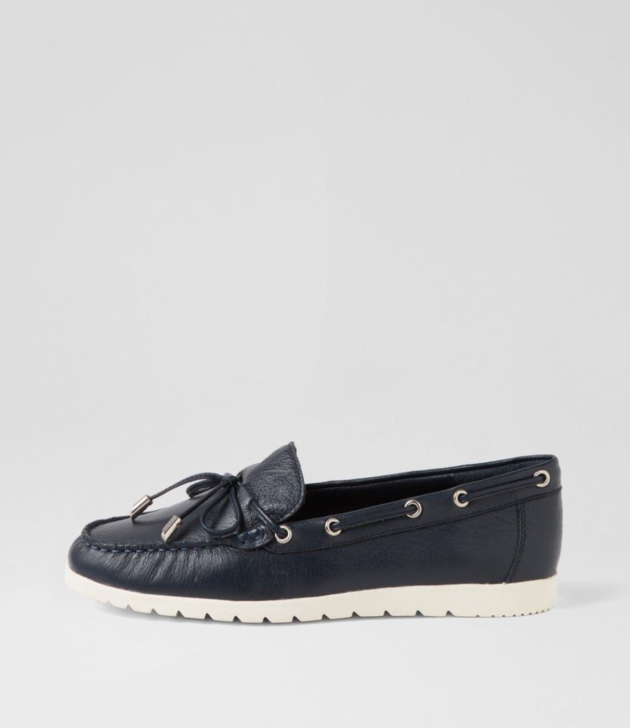 Shoes DIANA FERRARI | Alycee Navy Leather Loafers