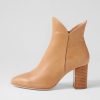 Shoes DJANGO & JULIETTE | Astronomy Cappuccino Leather Ankle Boots