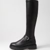 Shoes MOLLINI | Aina Black Stretch Knee High Boots