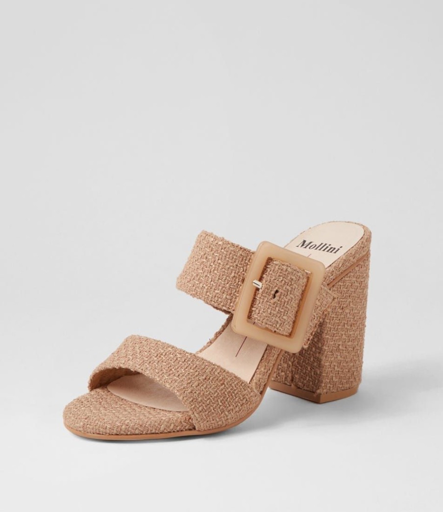 Shoes MOLLINI | Opportune Coffee Tweed Mules