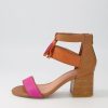 Shoes DJANGO & JULIETTE | Valavile Fuchsia Orange Multi Sandals