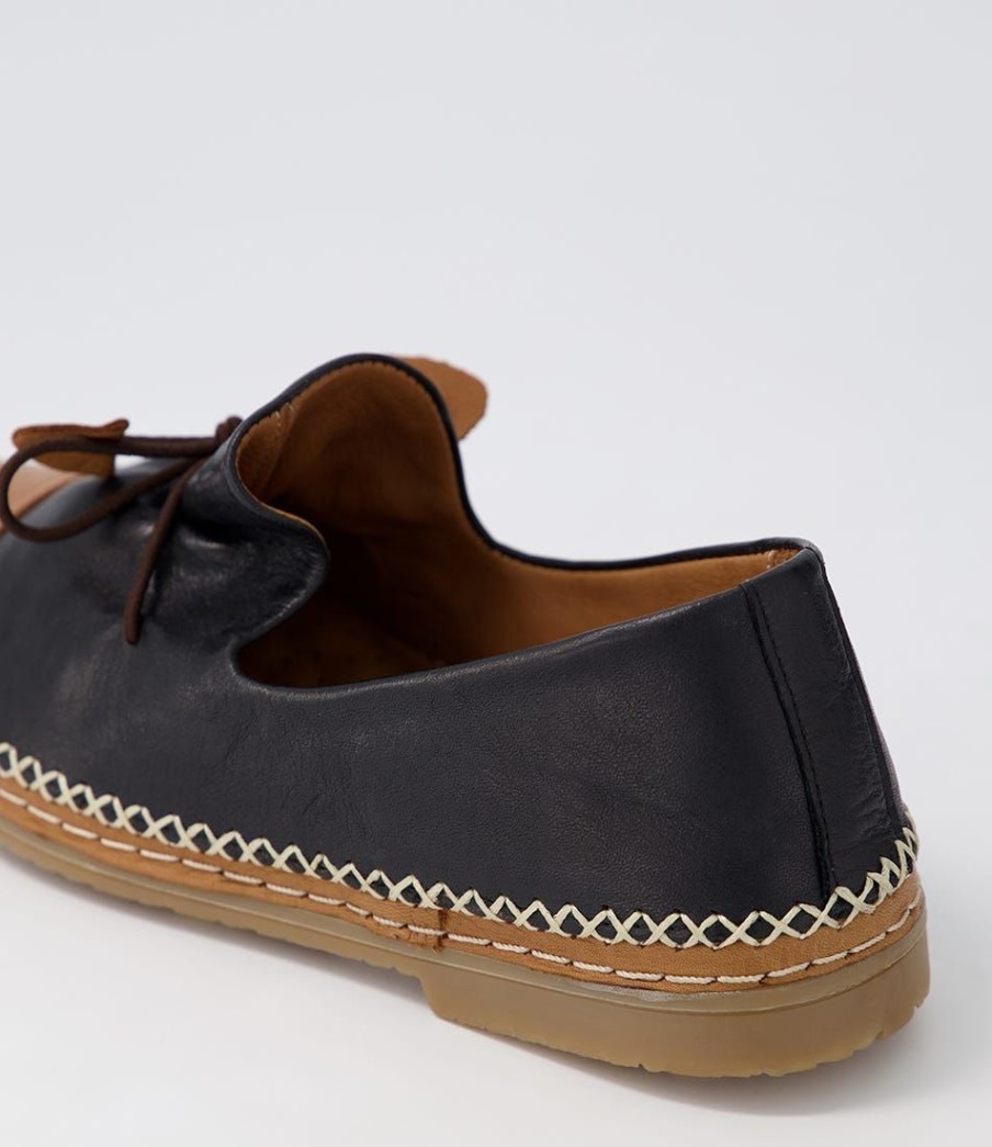 Shoes DIANA FERRARI | Bandit Tan Black Leather Flat Shoes