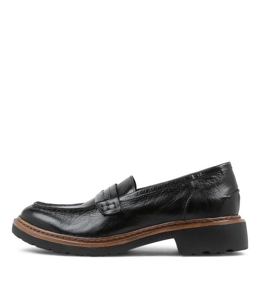 Shoes DJANGO & JULIETTE | Benicio Black Leather Loafers