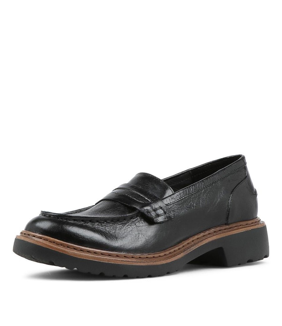 Shoes DJANGO & JULIETTE | Benicio Black Leather Loafers