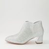 Shoes DJANGO & JULIETTE | Jonsy Silver Petrol Leather Ankle Boots