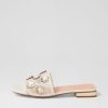 Shoes TOP END | Klasse Ivory Pale Gold Patent Multi Slides