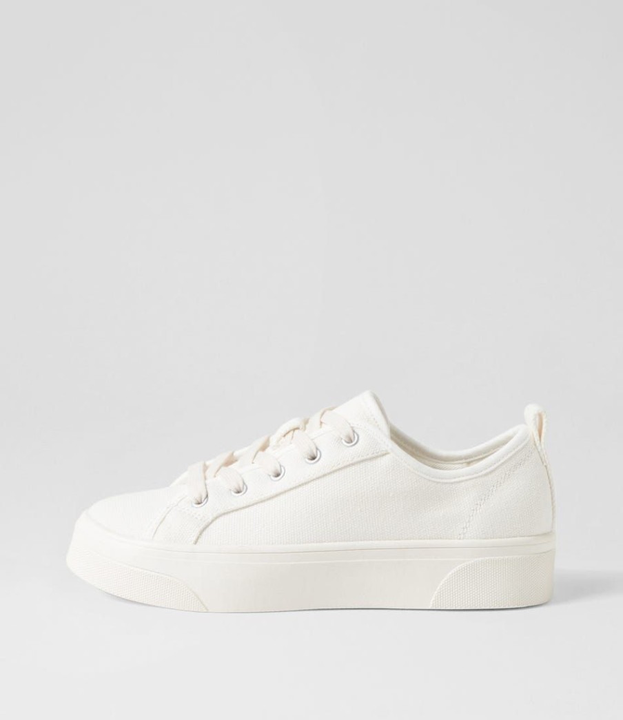 Shoes DIANA FERRARI | Daelin White Canvas Sneakers