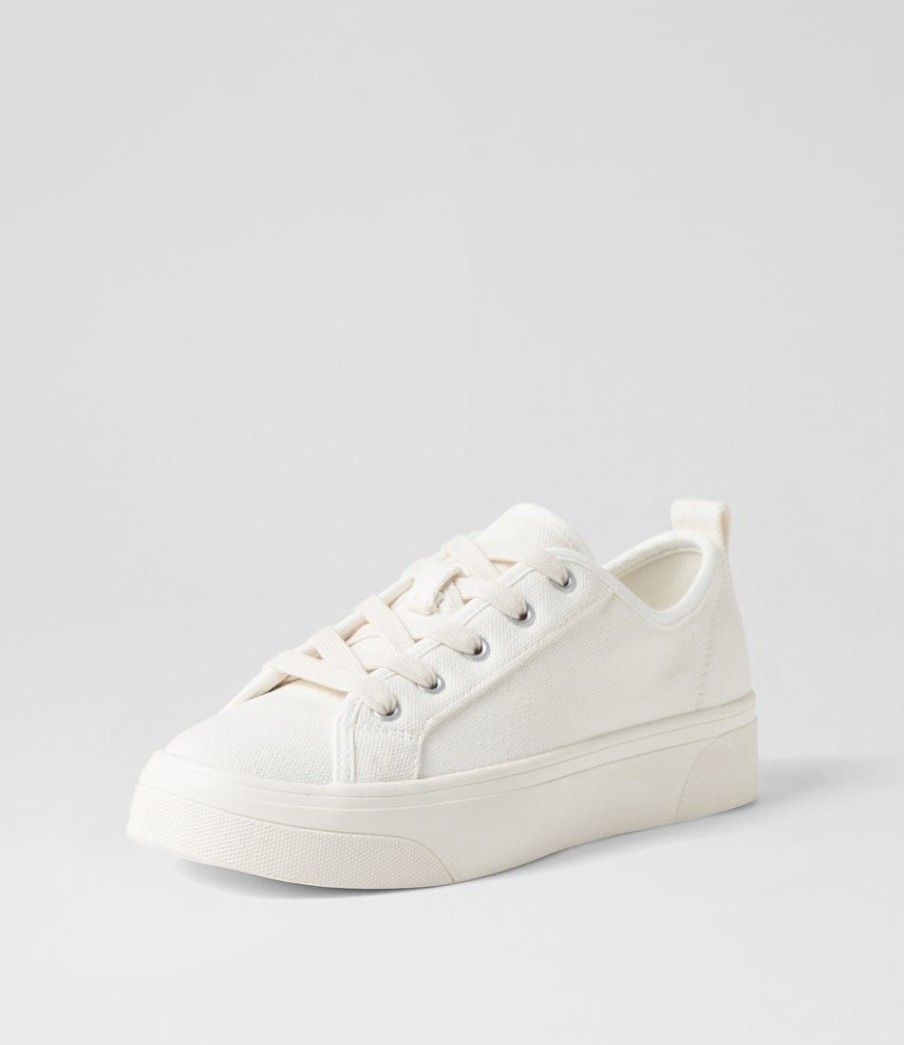 Shoes DIANA FERRARI | Daelin White Canvas Sneakers