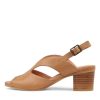 Shoes DJANGO & JULIETTE | Bubba Dark Tan Leather Sandals