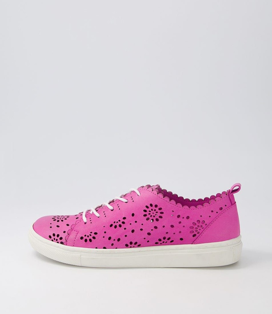 Shoes DIANA FERRARI | Sabrina Fuchsia Leather Sneakers