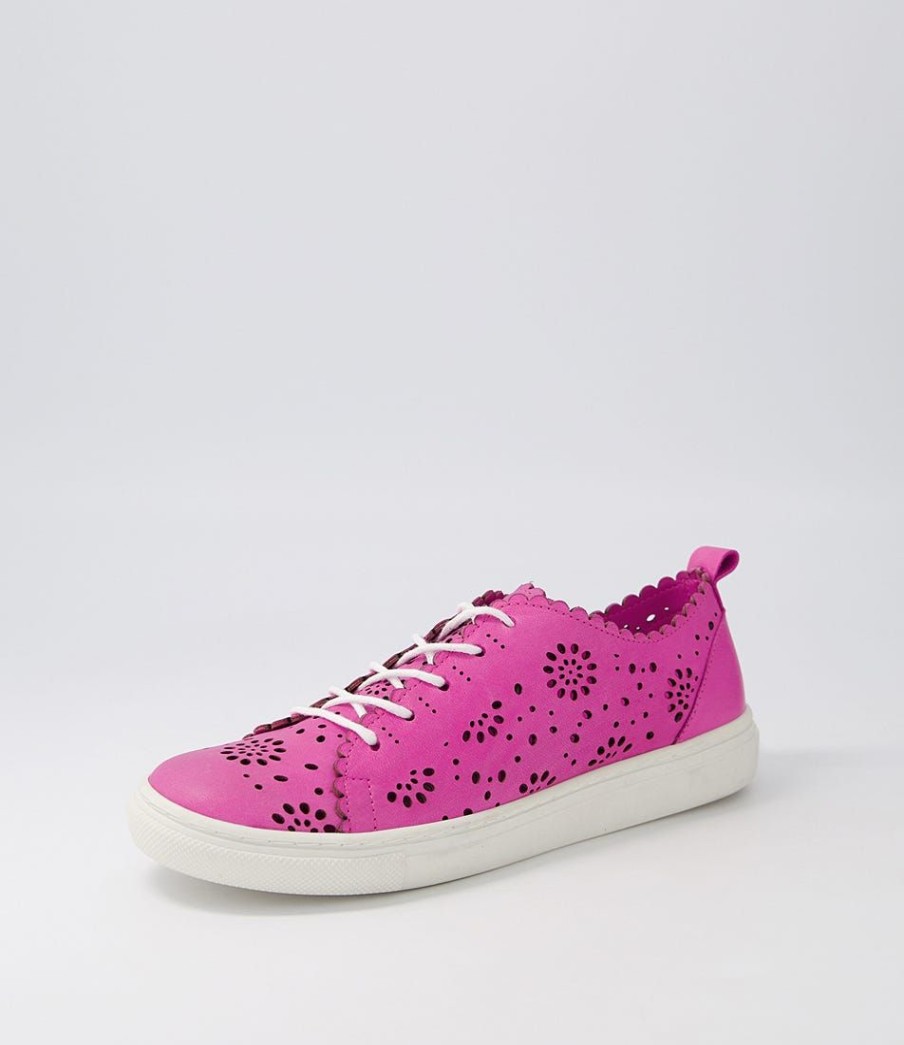 Shoes DIANA FERRARI | Sabrina Fuchsia Leather Sneakers