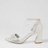 Shoes DJANGO & JULIETTE | Kitta Silver Shimmer Leather Jewels Sandals