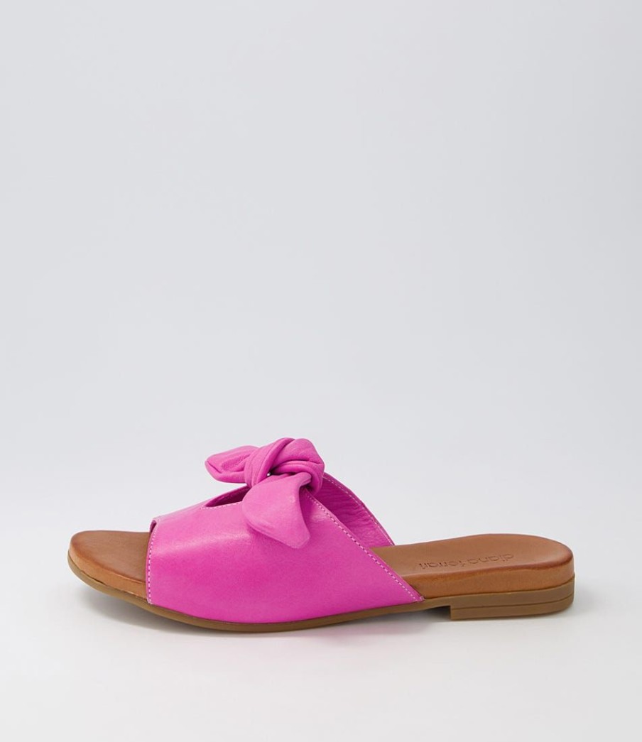 Shoes DIANA FERRARI | Weeroona Fuchsia Leather Slides