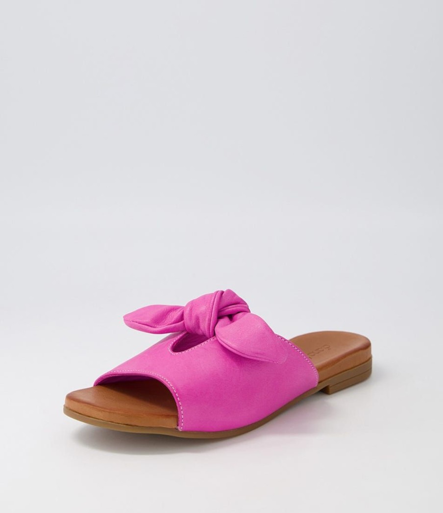 Shoes DIANA FERRARI | Weeroona Fuchsia Leather Slides