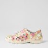 Shoes ZIERA | Watkin Xf Multi Palms Beige Leather Sneakers