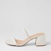 Shoes MOLLINI | Bonni White Leather Mules