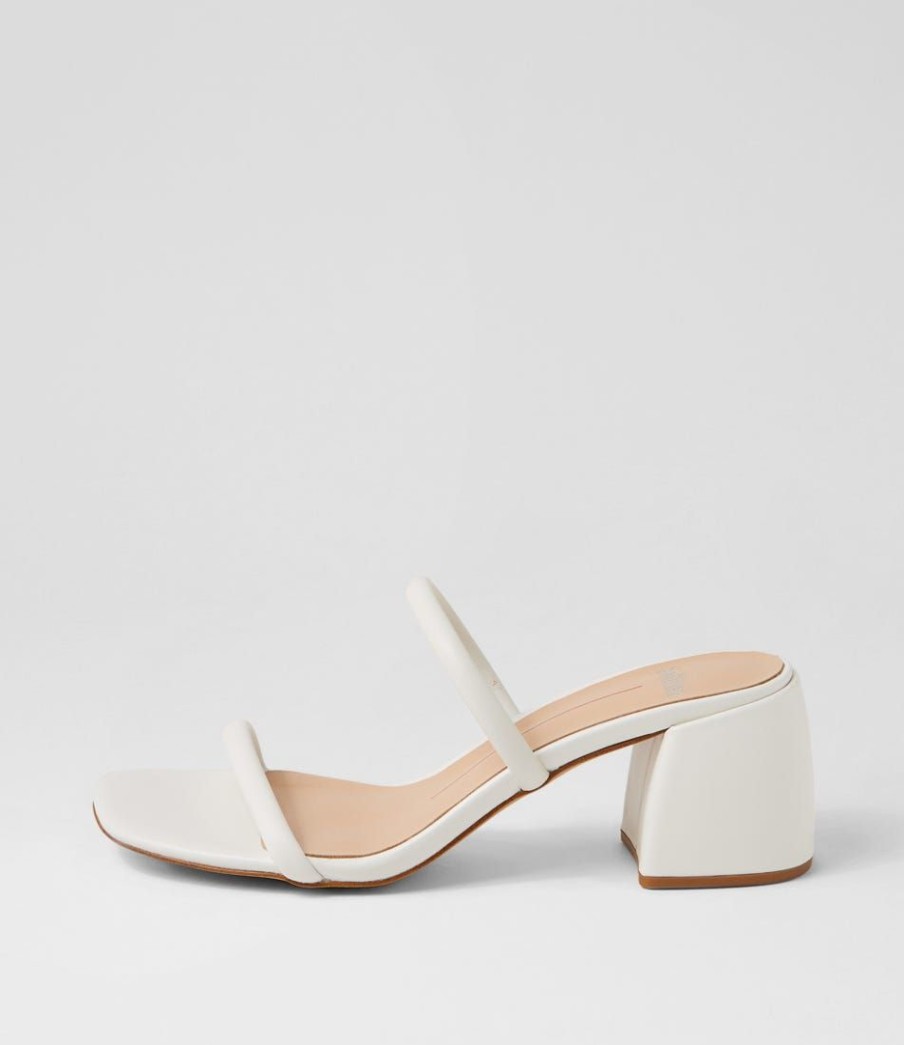 Shoes MOLLINI | Bonni White Leather Mules