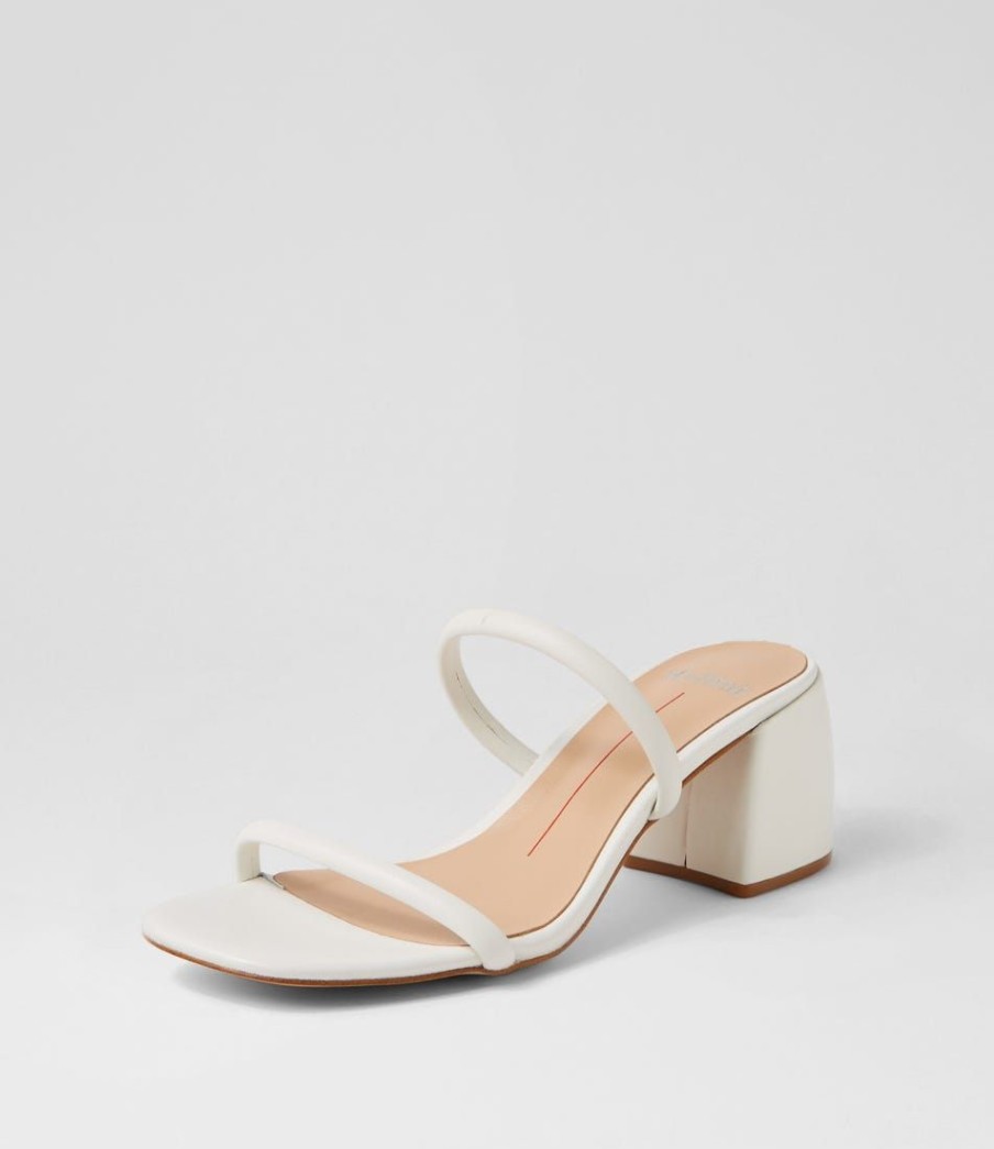 Shoes MOLLINI | Bonni White Leather Mules