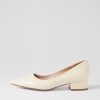 Shoes MOLLINI | Thego Cream Patent Leather Heels