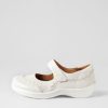 Shoes ZIERA | Gummibear W White Leather Mary Janes